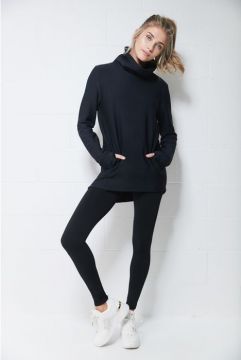 Mondor 4790 Thermal Footless Tights in Black