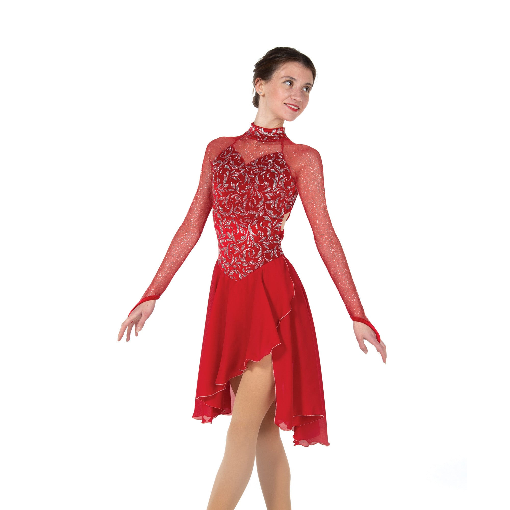 100 Trellistep Dance Dress in Red by Jerry's