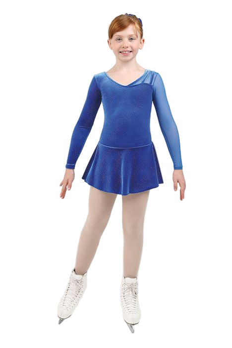 12942 Mondor Ice Skating Dress in Royal Blue - Age 10 - 12 years - Clothing > Figure Skating Dresses