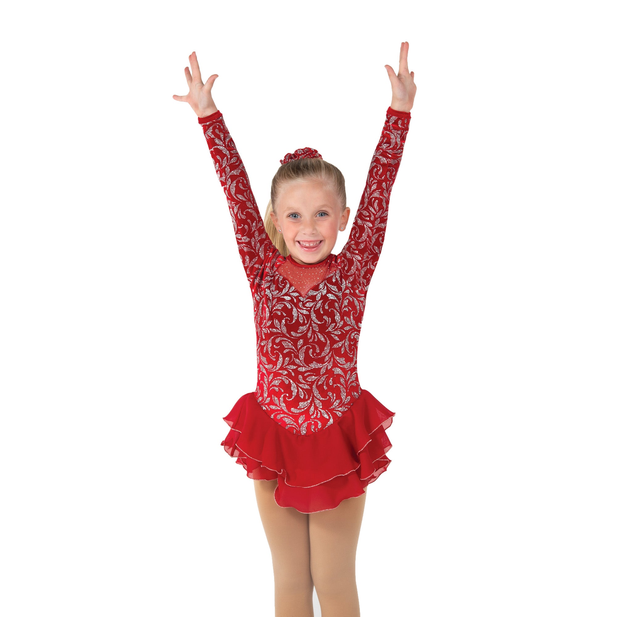 129 Crimson Bows Skating Dress by Jerry's