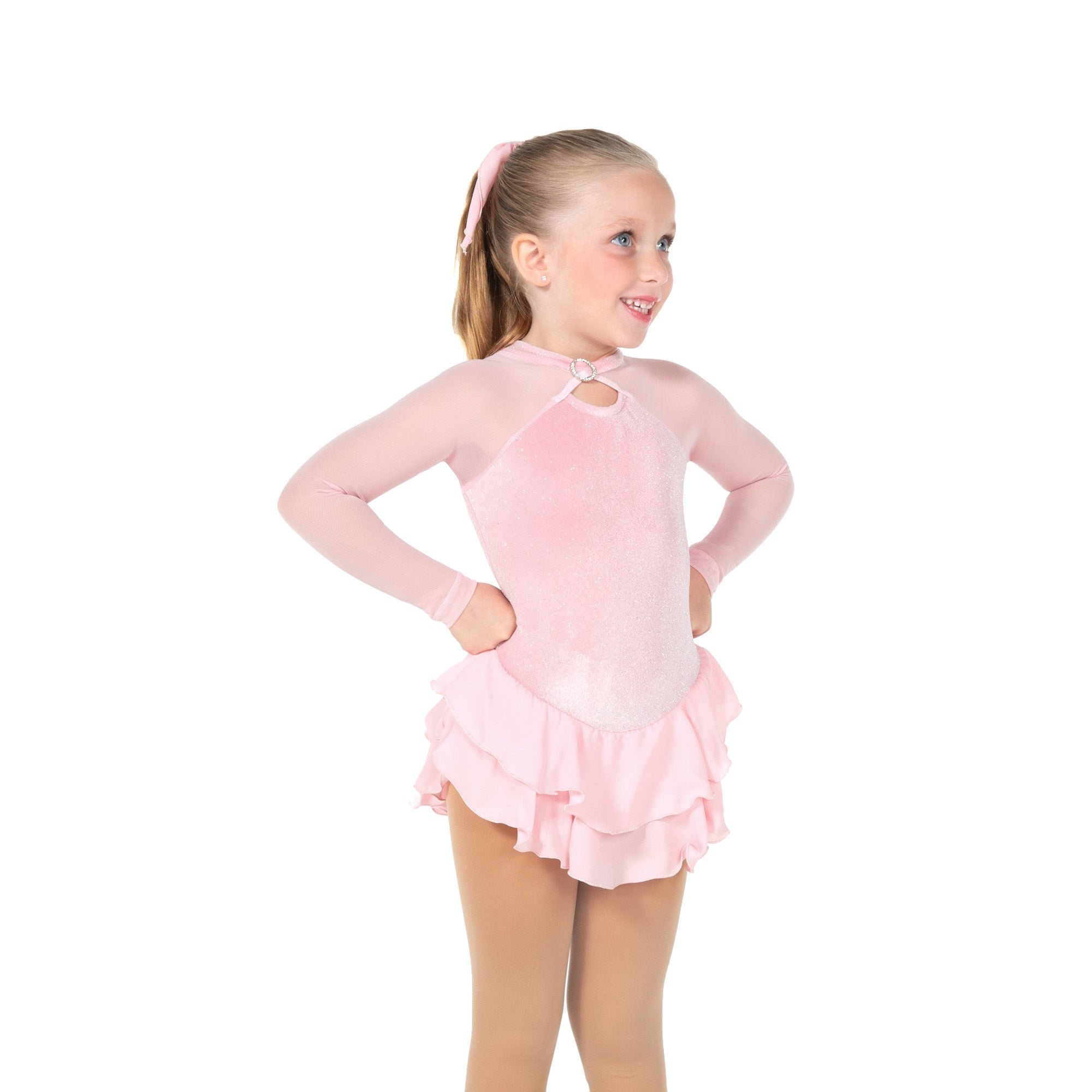 645 Shimmer Skating Dress in Pink by Jerry's