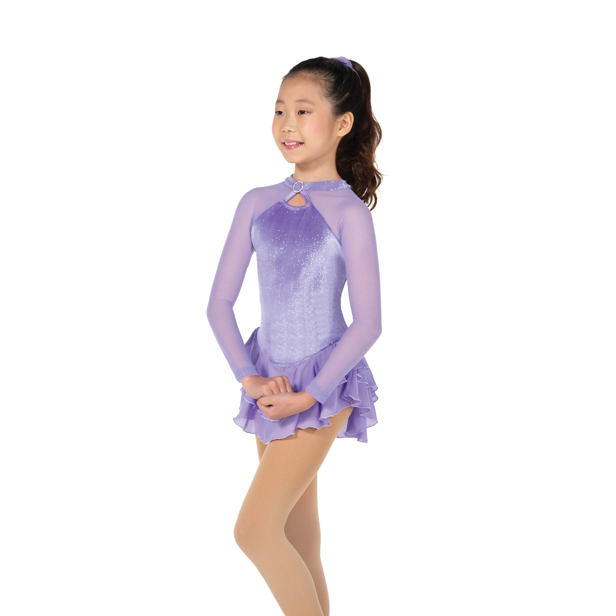 179 Shimmer Skating Dress in Lilac by Jerry's