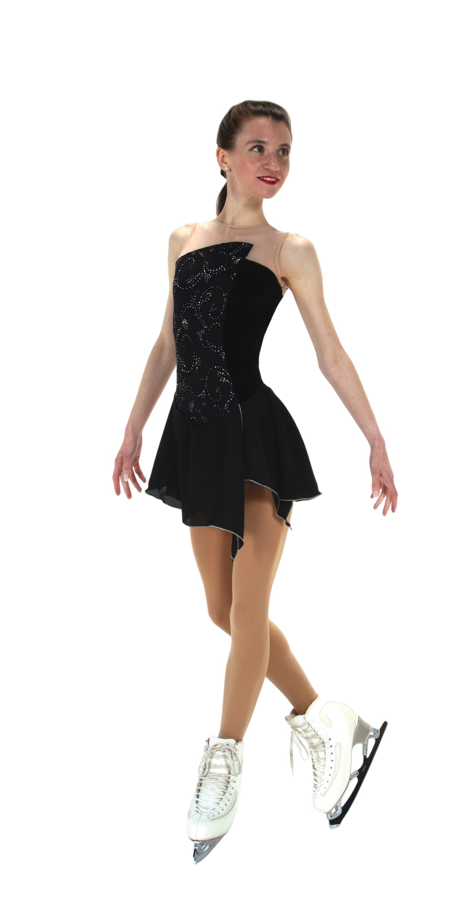 521 On the Edge Skating Dress in Black by Jerry’s - Clothing > Figure Skating Dresses