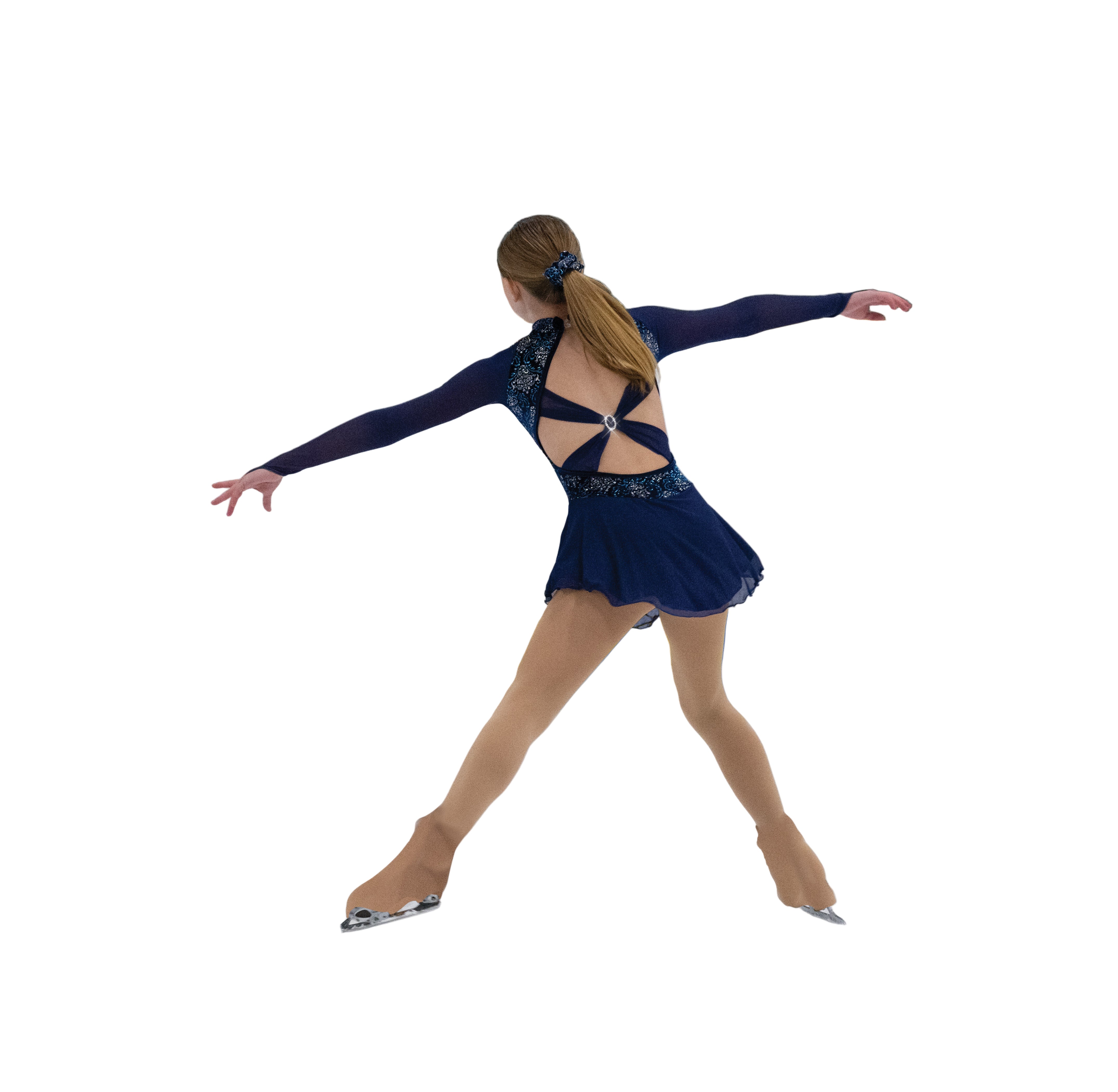 554 Basque aux Blue Skating Dress by Jerry's