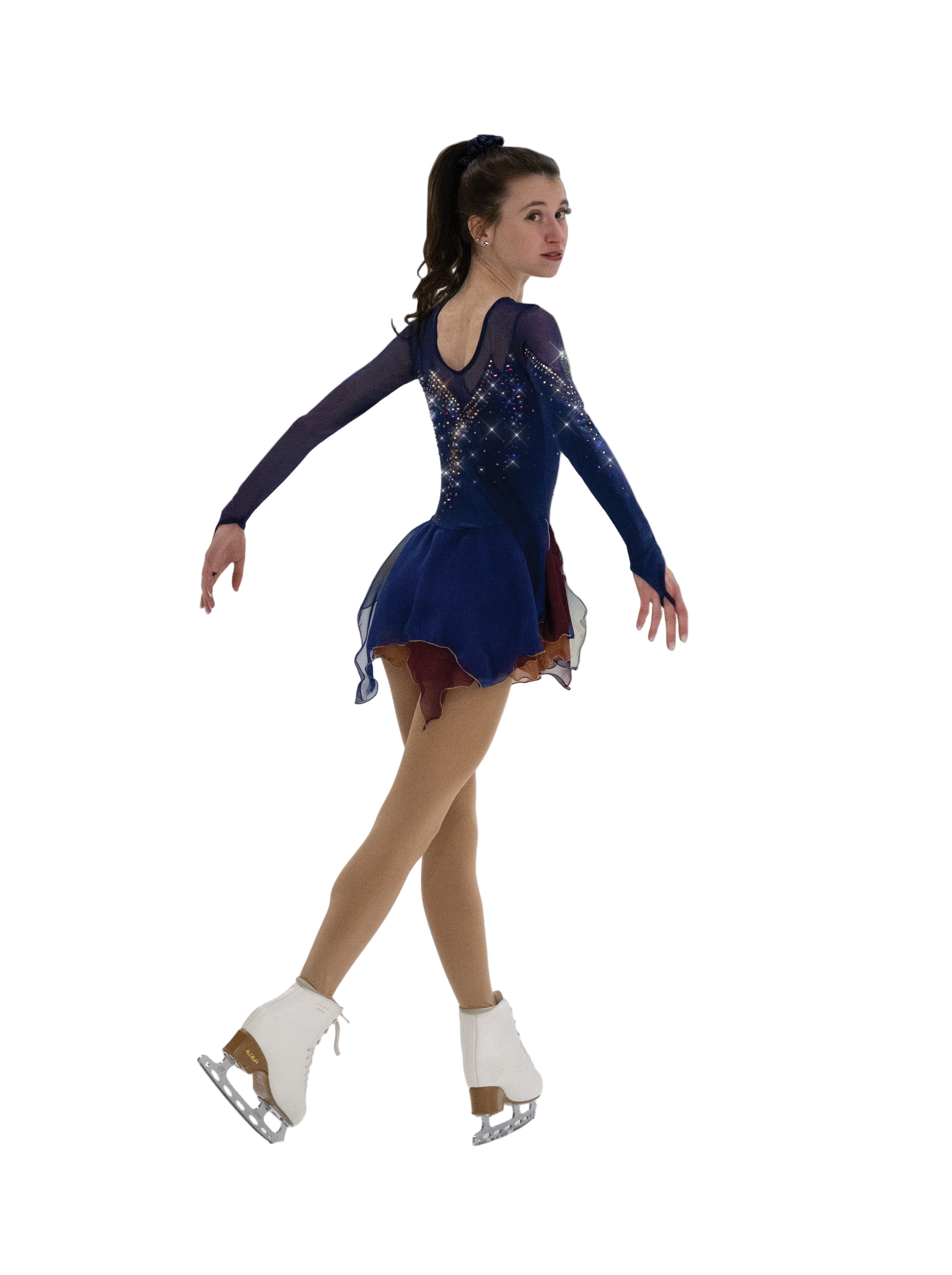 585 Meridian Blue Skating Dress by Jerry's