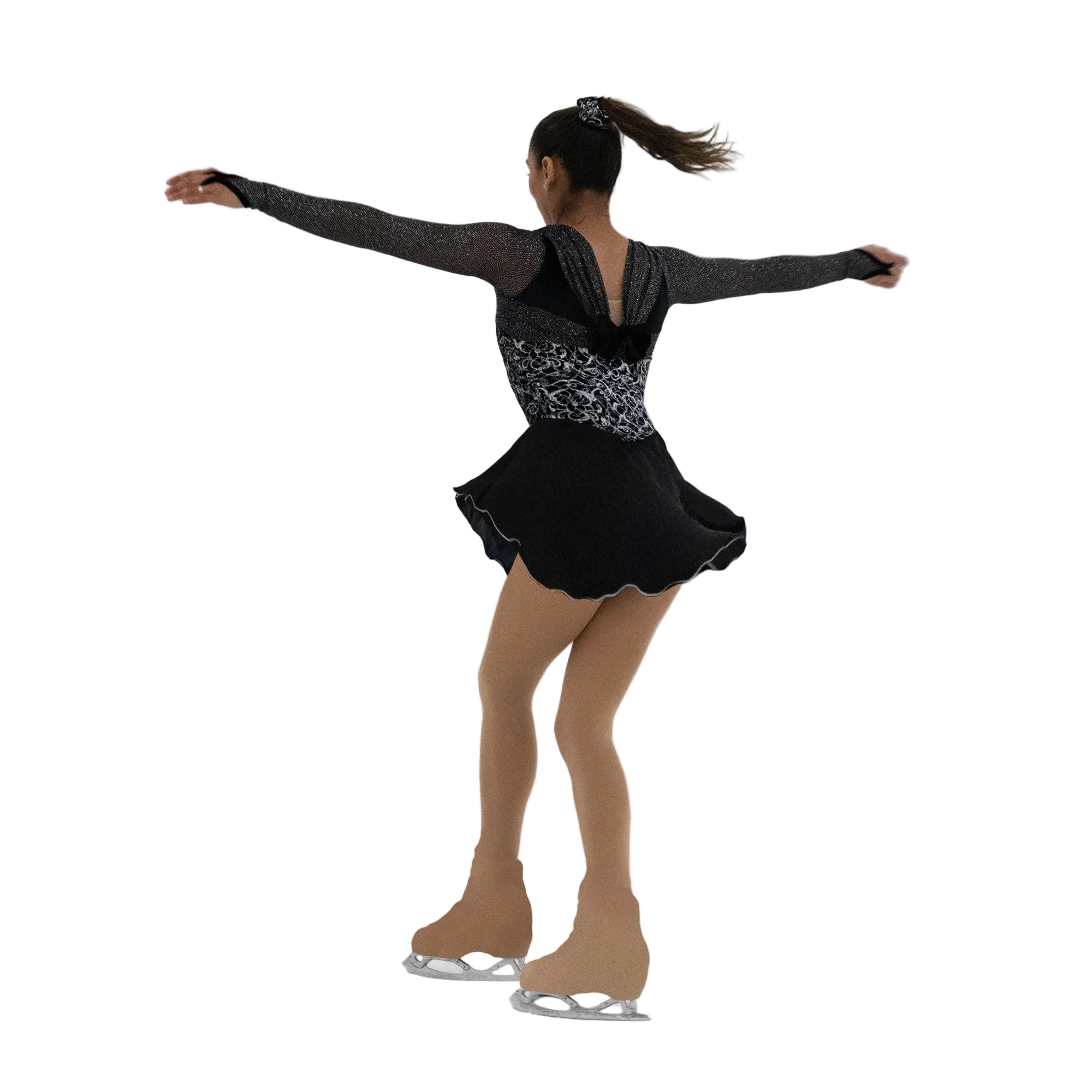 598 Tied with a Bow Skating Dress by Jerry's