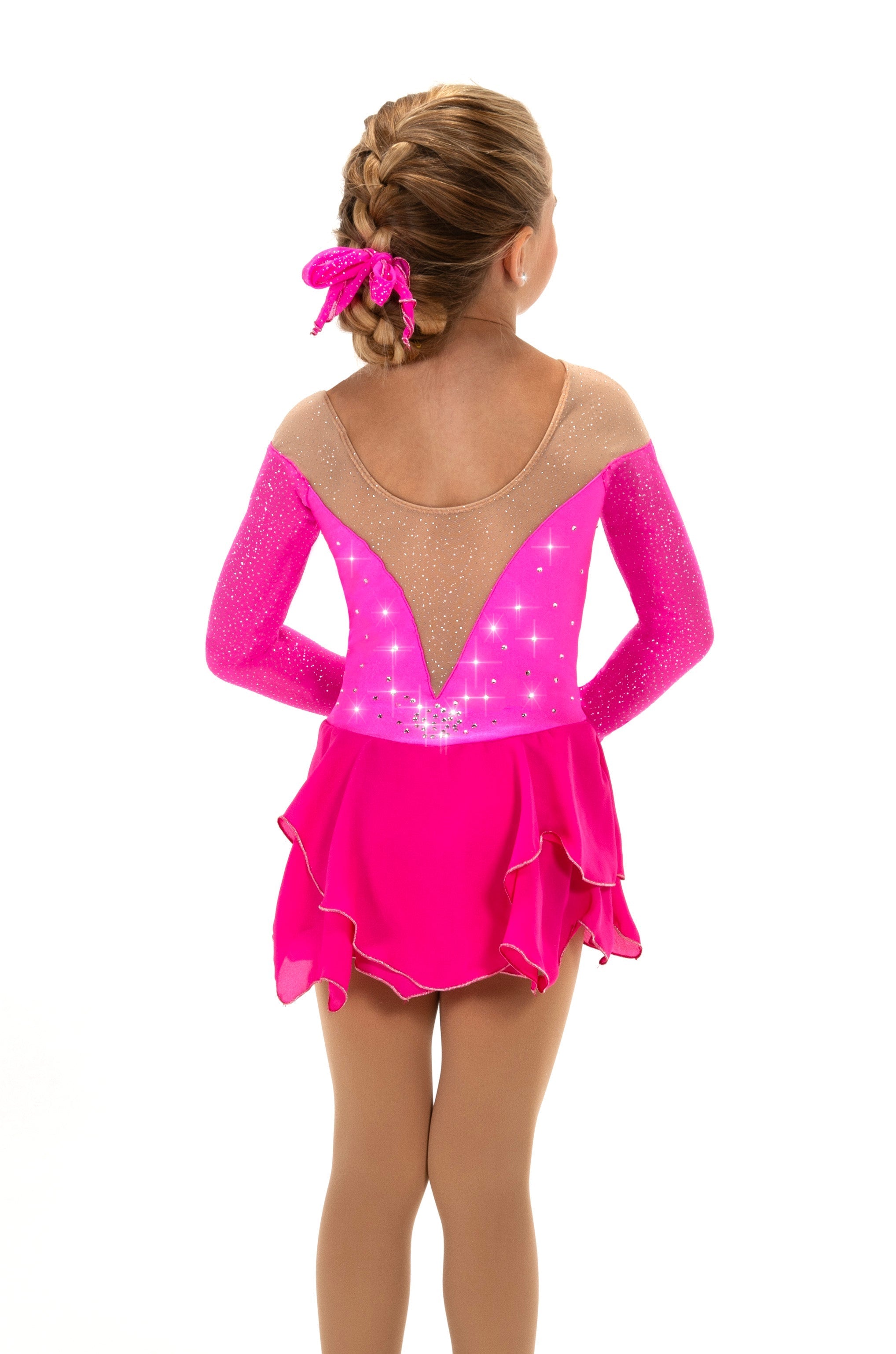 604 Compelling Skating Dress in Pink by Jerry’s - Clothing > Figure Skating Dresses