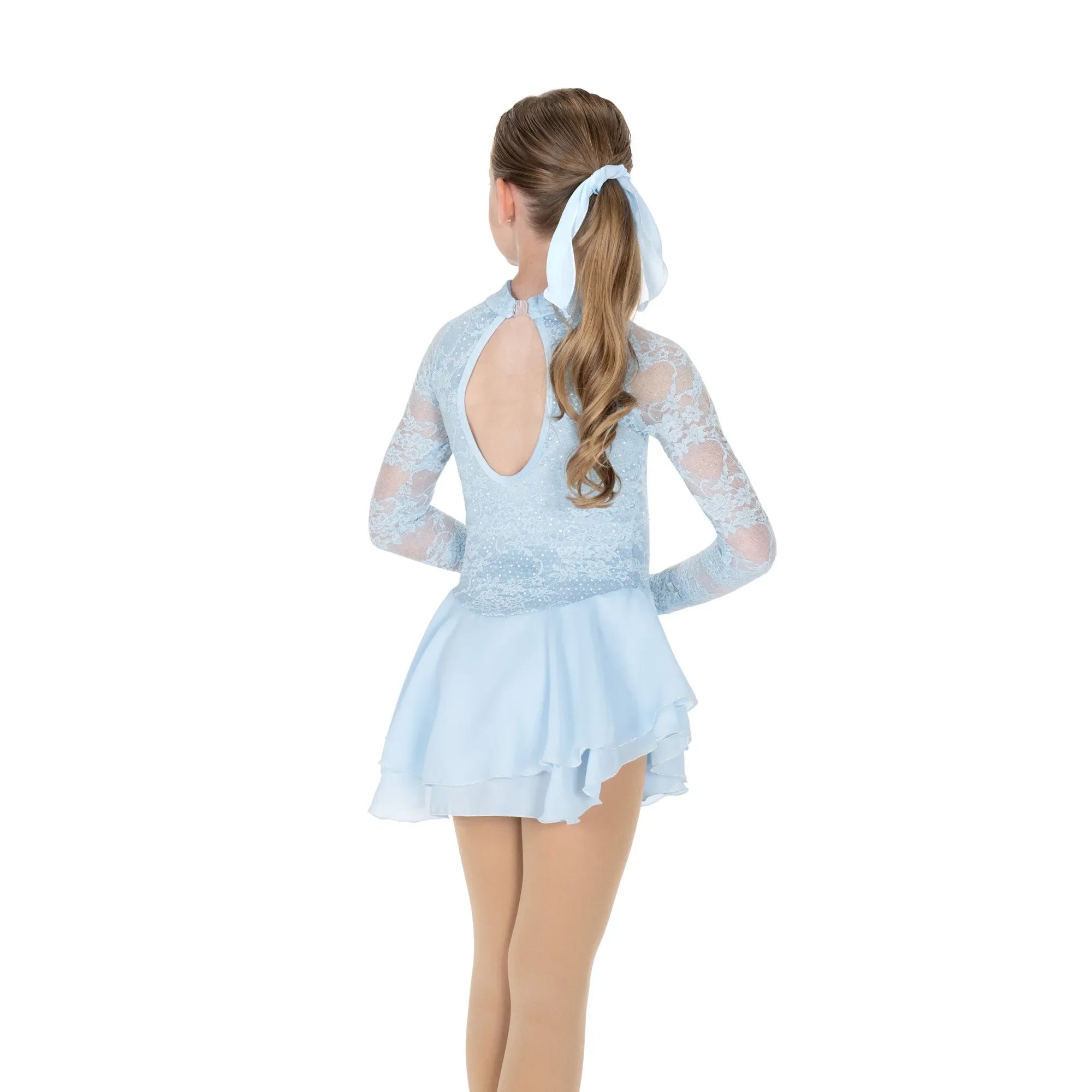 609 Sequin Lining Skating Dress in Ice Blue by Jerry’s - Clothing > Figure Skating Dresses