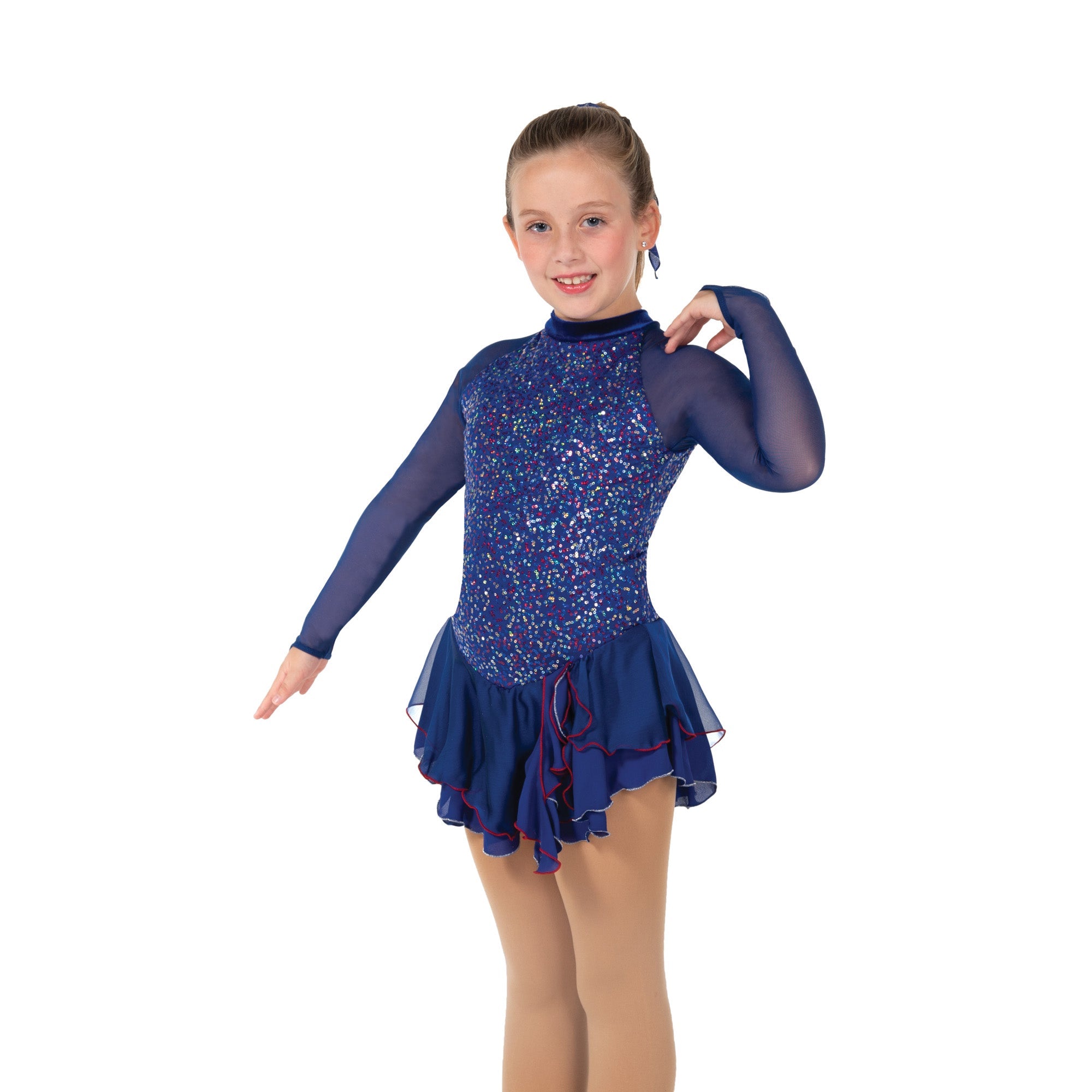 633 Sapphire Sequins Skating Dress by Jerry’s - Clothing > Figure Skating Dresses