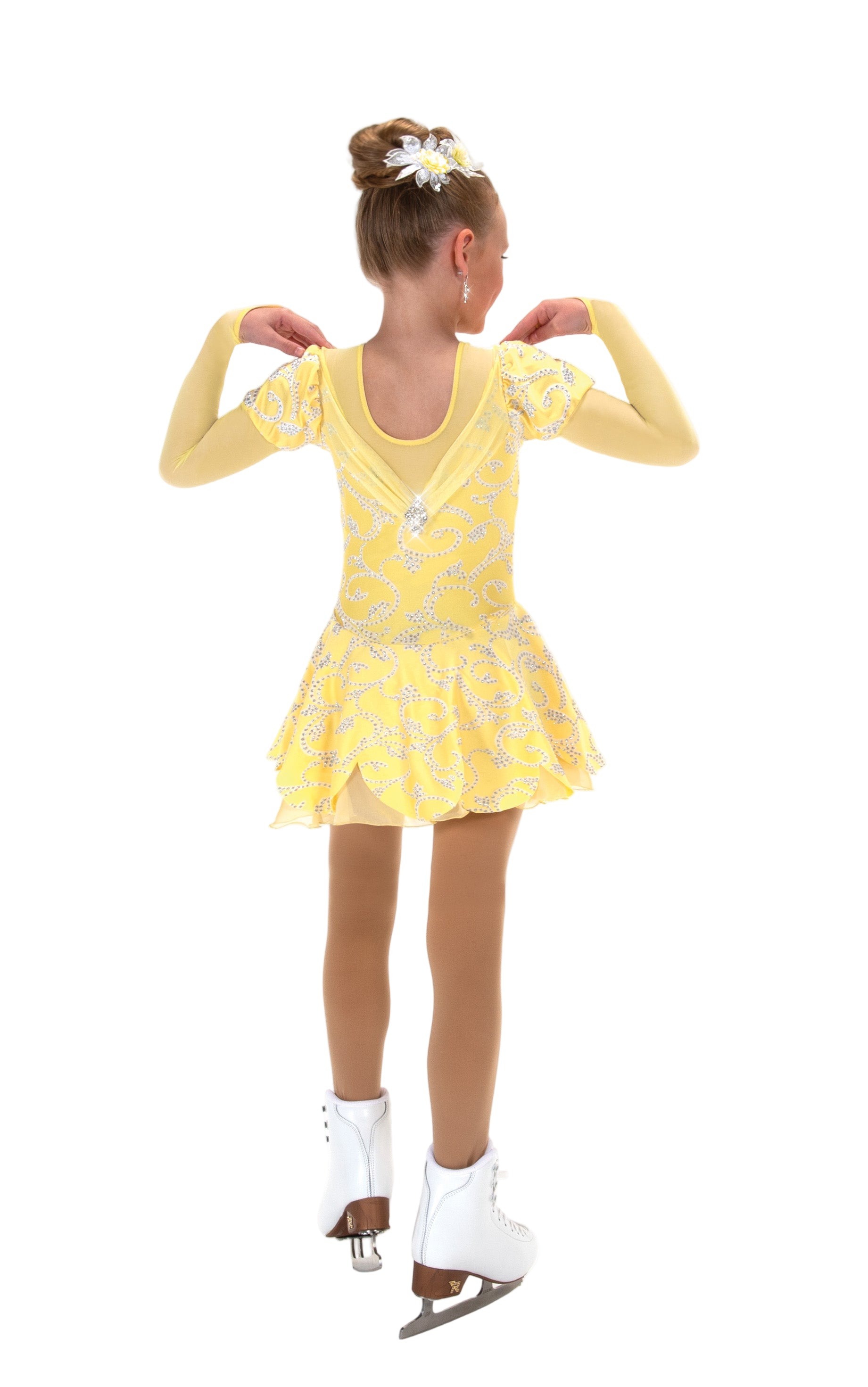 635 Lemon Chiffon Skating Dress by Jerry's