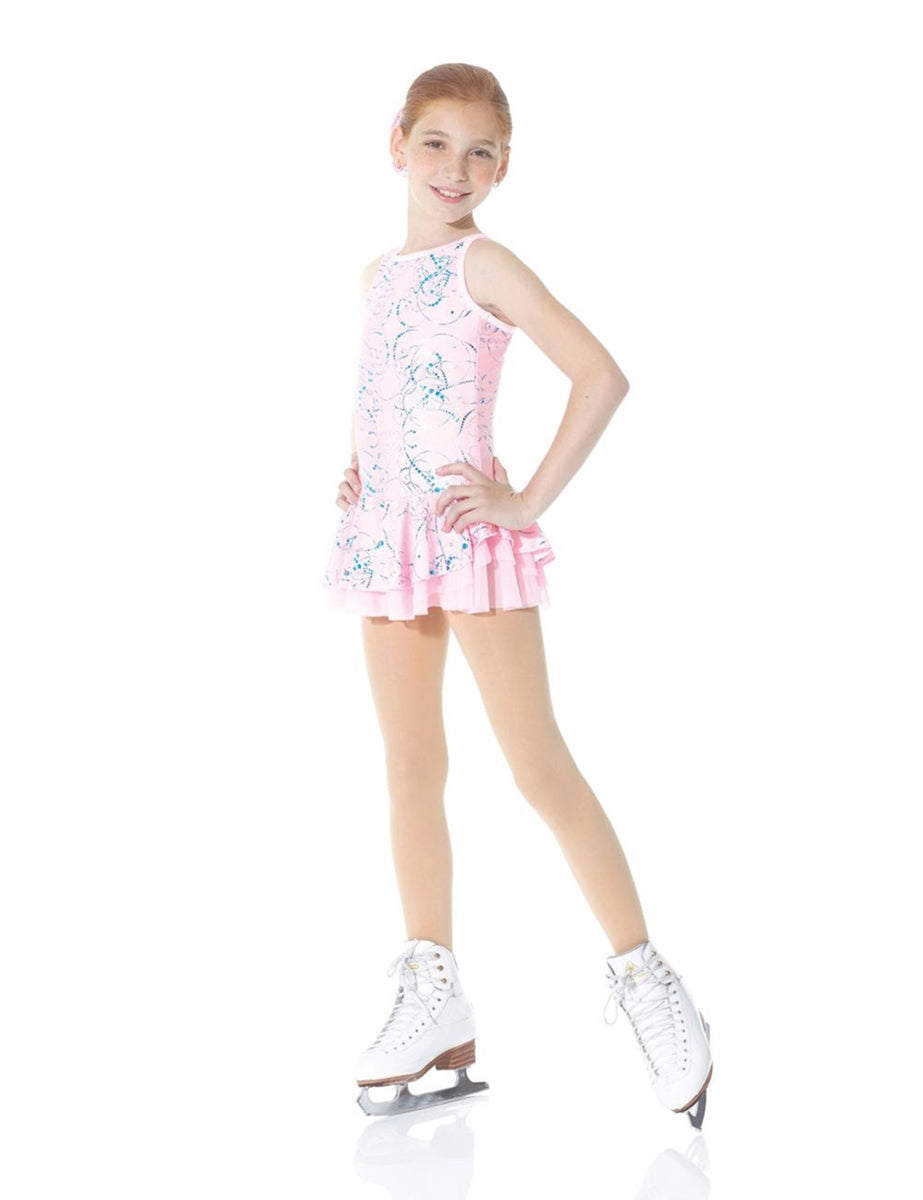 638 Fantasy On Ice Rose Ice Skating Dress By Mondor - Age 8-10 - Clothing > Figure Skating Dresses
