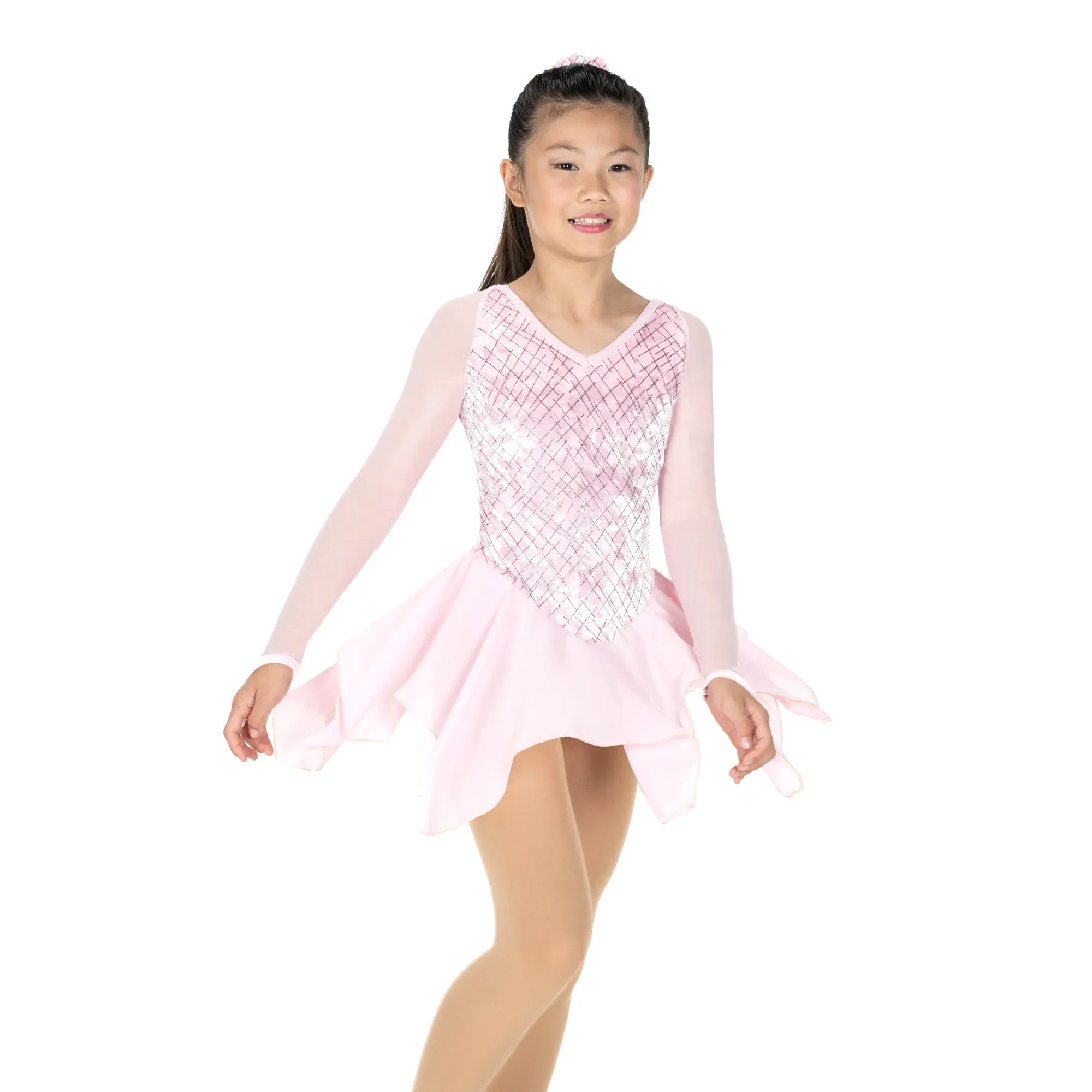 687 Clear Ice Skating Dress in Pink by Jerry’s - Clothing > Figure Skating Dresses