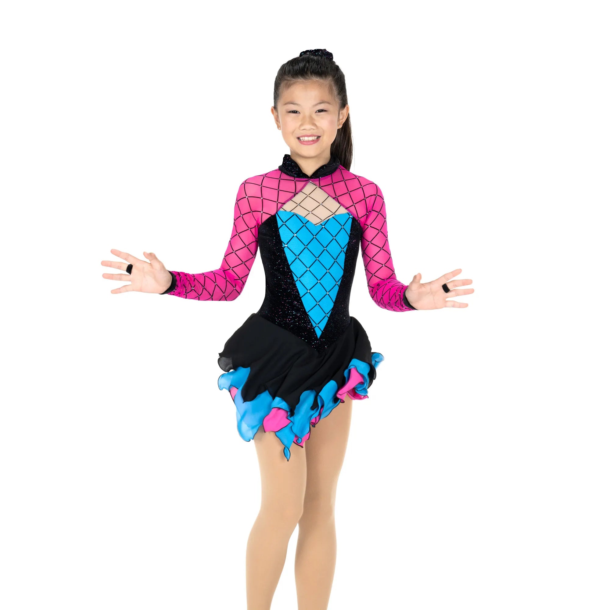 743 Diamond Dynamo Skating Dress by Jerry’s - Clothing > Figure Skating Dresses