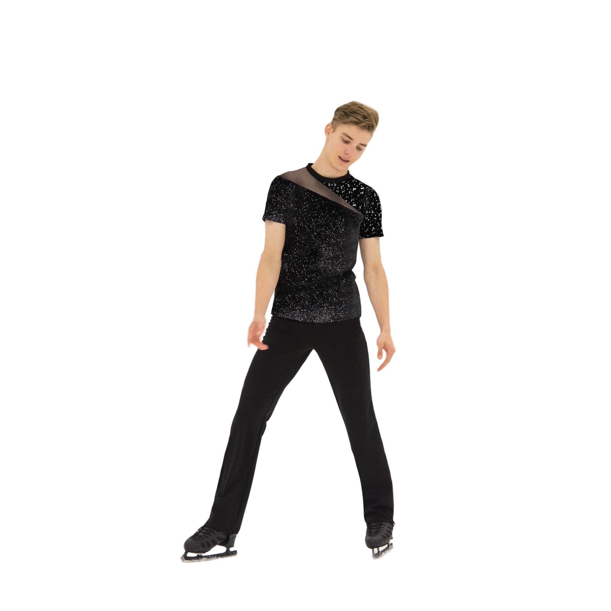 841 Mens Silver Slice Skating Top by Jerry's