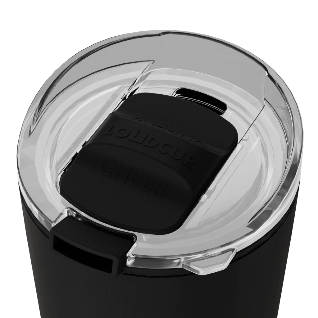 LoudCup 20 oz Tumbler + Integrated Stadium Horn- Worlds Loudest Cup for Noisy Fans