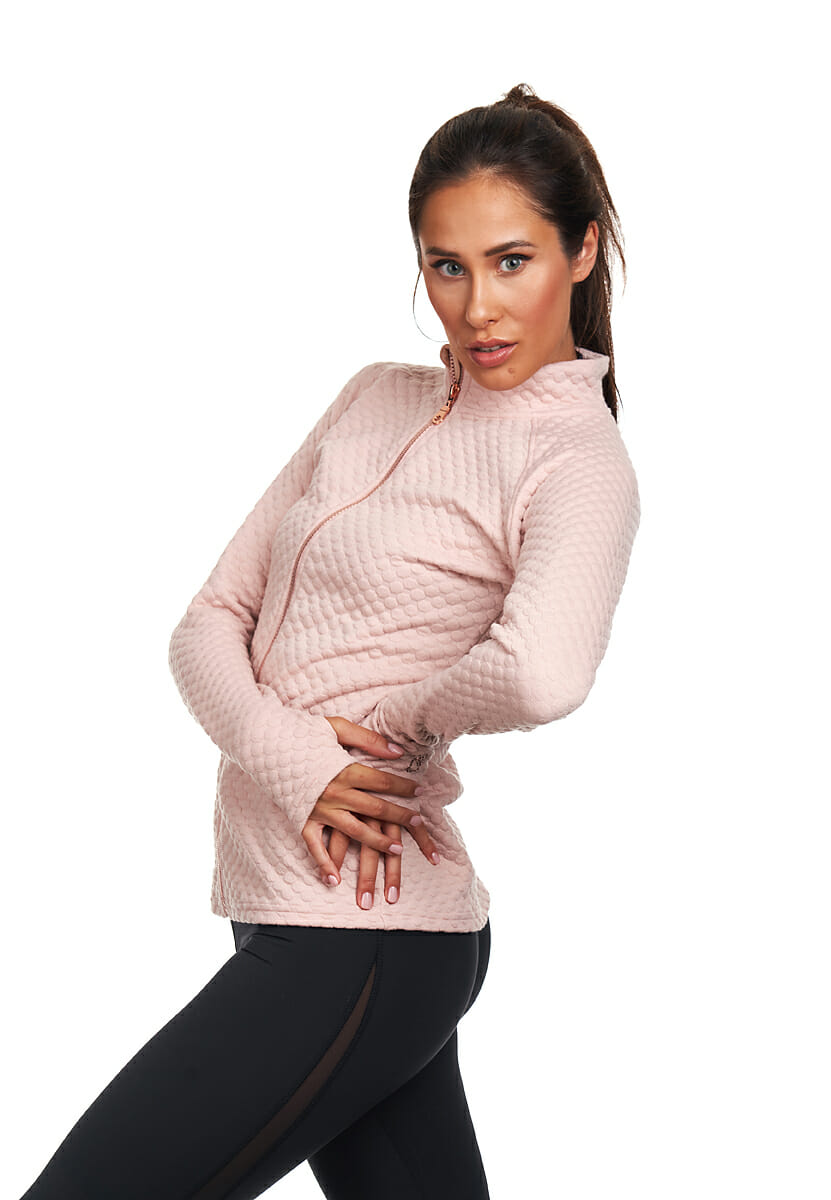 Jiv Sport Chic Jacket in Pastel Pink