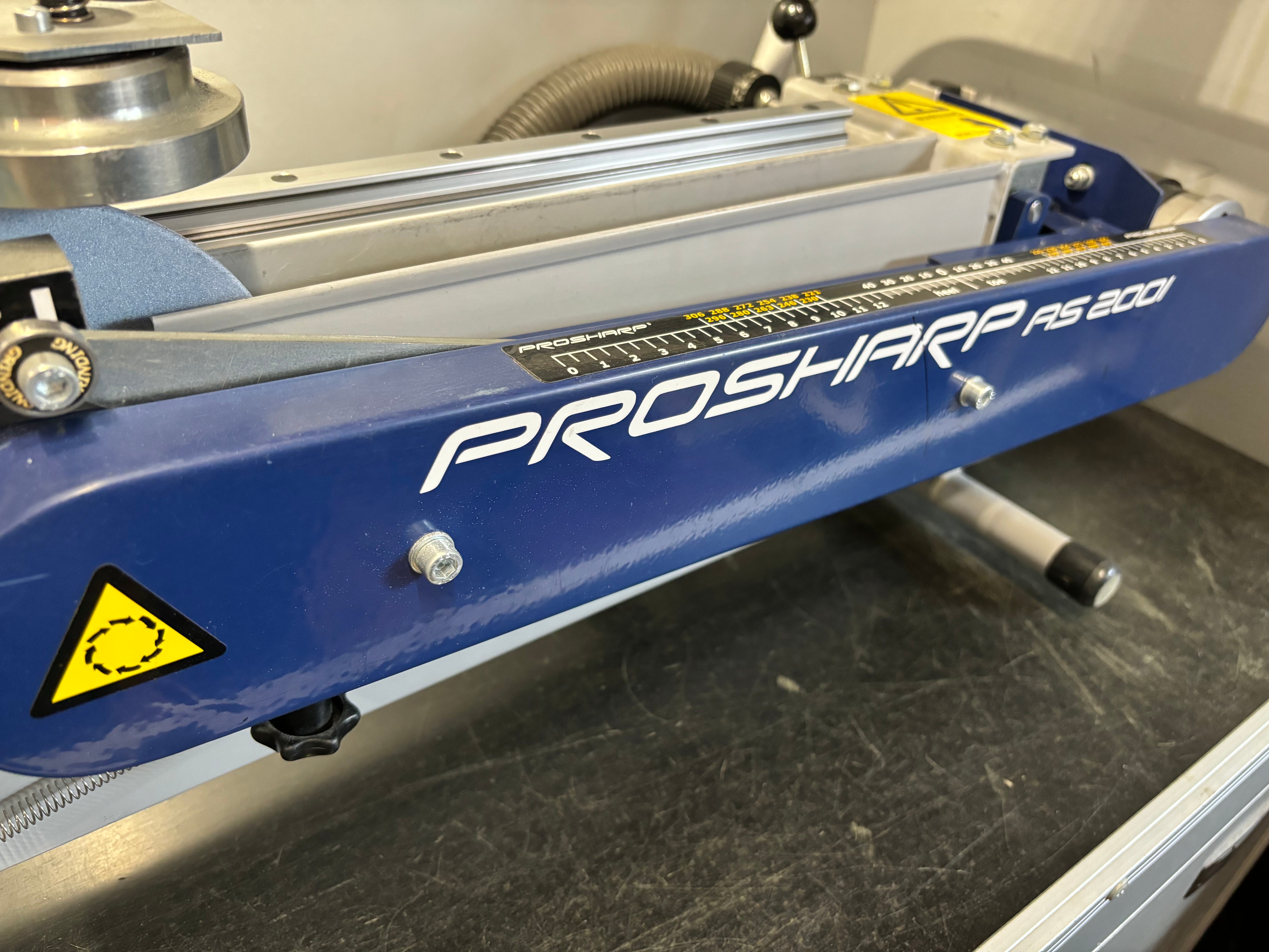 Prosharp As2001 skate sharpening machine . Used