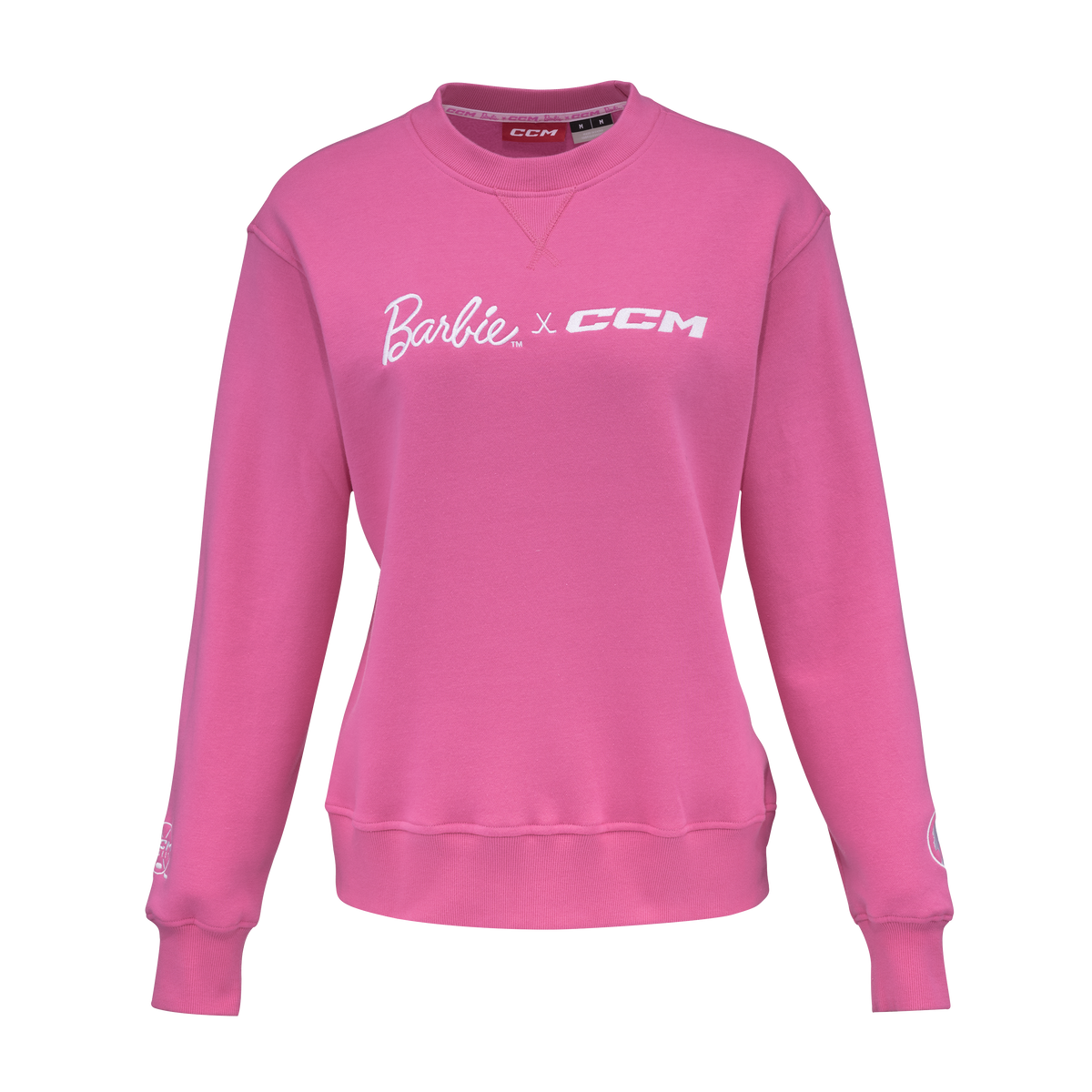Barbie x CCM Pink Embroidered Crewneck Adult