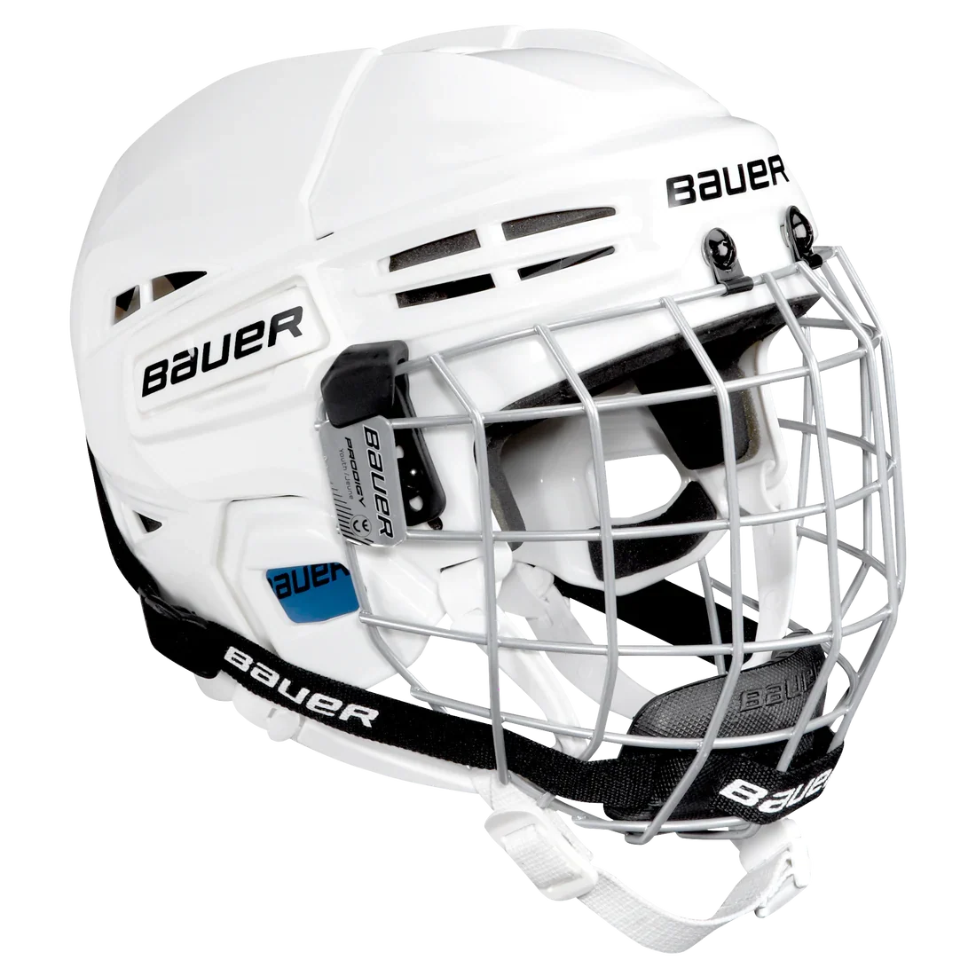 Bauer Prodigy Ice Hockey Helmet Combo - Youth / White - Hockey Protection > Head and Face