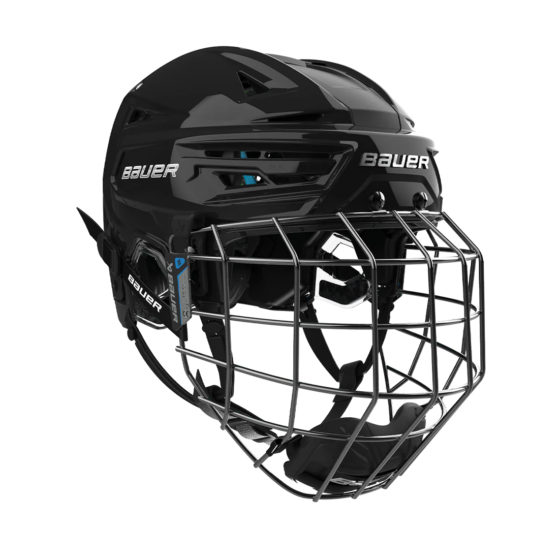 Bauer Re-Akt 155 Hockey Helmet Combo - S / Black - Hockey Protection > Head and Face