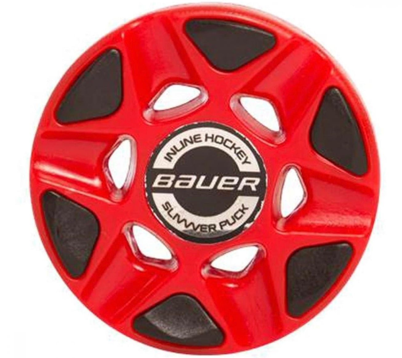 Bauer Slivver Puck - Red - Hockey > Pucks and Balls