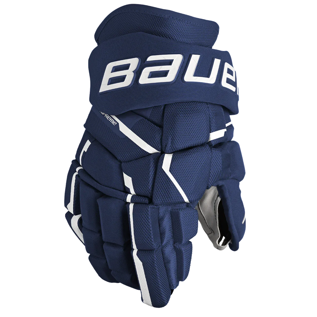Bauer Supreme Mach Gloves - Intermediate - Navy / 12’’ - Hockey Protection > Gloves
