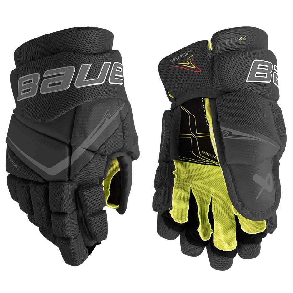 Bauer Vapor Fly40 Gloves Junior - Black / 10’’ - Ice Hockey Gloves