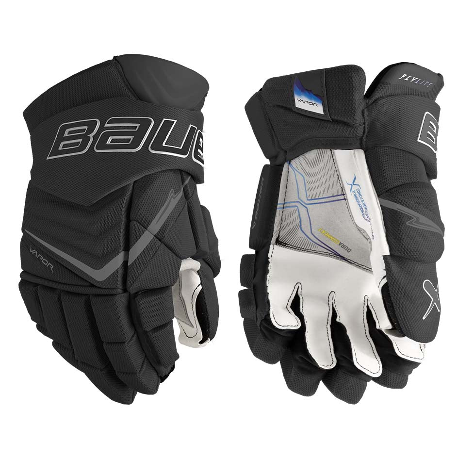 Bauer Vapor FlyLite Gloves Intermediate - Black / 12’’ - Ice Hockey Gloves