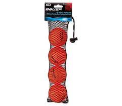 Bauer XD High Density Stick Handling Balls- 4 Pack - Hockey > Pucks and Balls
