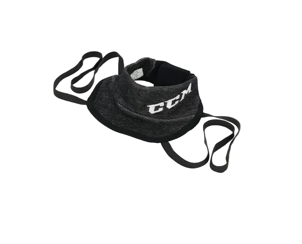 CCM ACNG Pro Bibbed Neck Guard Black or White - Black - Neck & Wrist Guards
