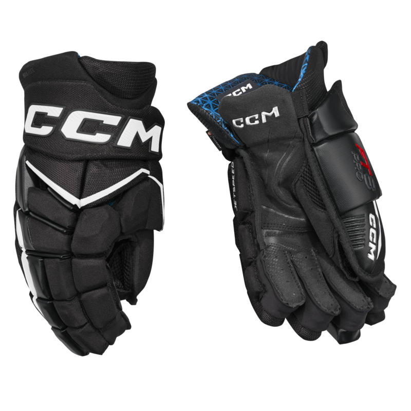 CCM JETSPEED FT8 PRO Hockey Gloves Junior - 11 / BKWH - Ice Hockey Gloves