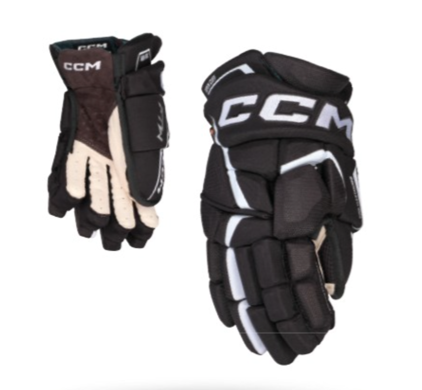 CCM Jetspeed FTW Hockey Gloves - Senior Women / 12’’ / Black - Women’s Ice Hockey Gloves