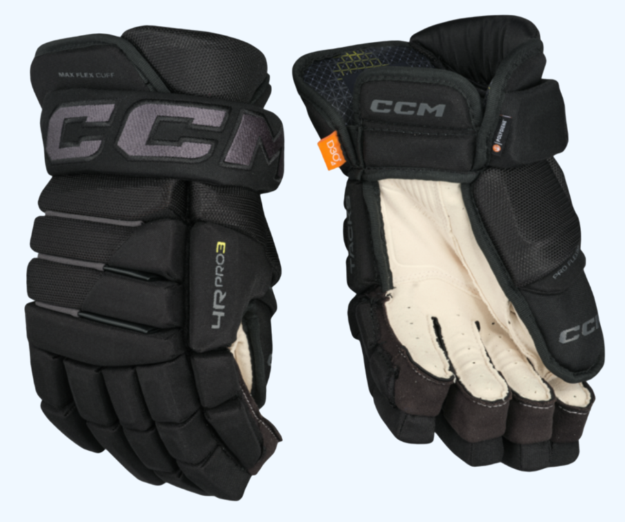 CCM Tacks 4R PRO3 Hockey Gloves - Black / 13’’ / Senior - Ice Hockey Gloves