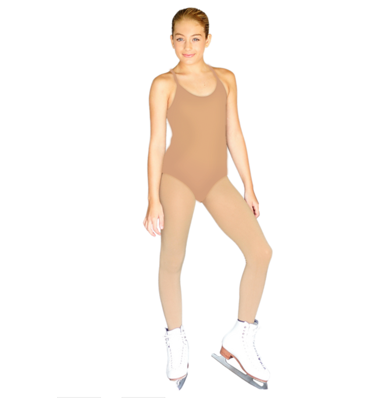 Chloe Noel BL05 Leotard - Nude/Black - Clothing > Figure Skating Tops