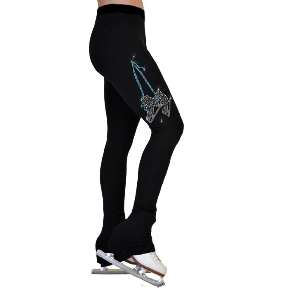 Chloe Noel P86 Figure Skating Leggings - SKL-TQ / Child X - Small - Clothing > Figure Skating Leggings