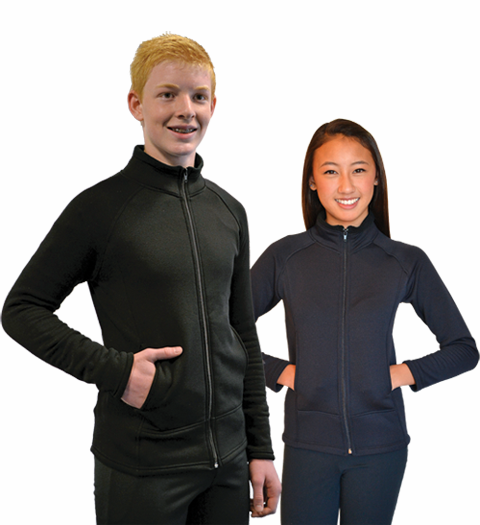 Chloe Noel Polar Fleece Unisex Jacket With Pockets by Polartec - Senior - Clothing > Figure Skating Jackets