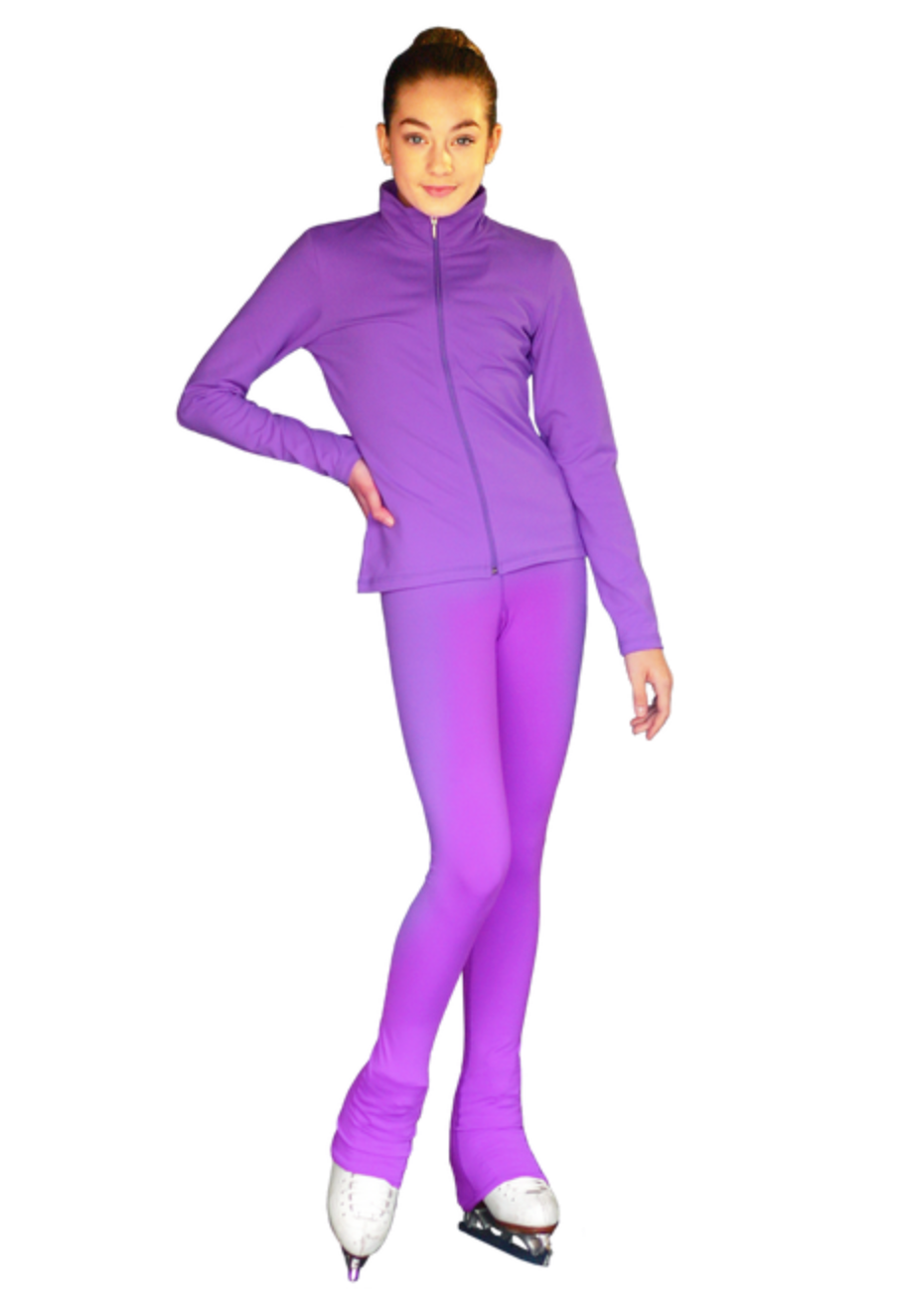 Chloe Noel PS735 Over-the-heel Skate Elite Figure Skating Pants - Purple / Child XS - Clothing > Figure Skating Leggings