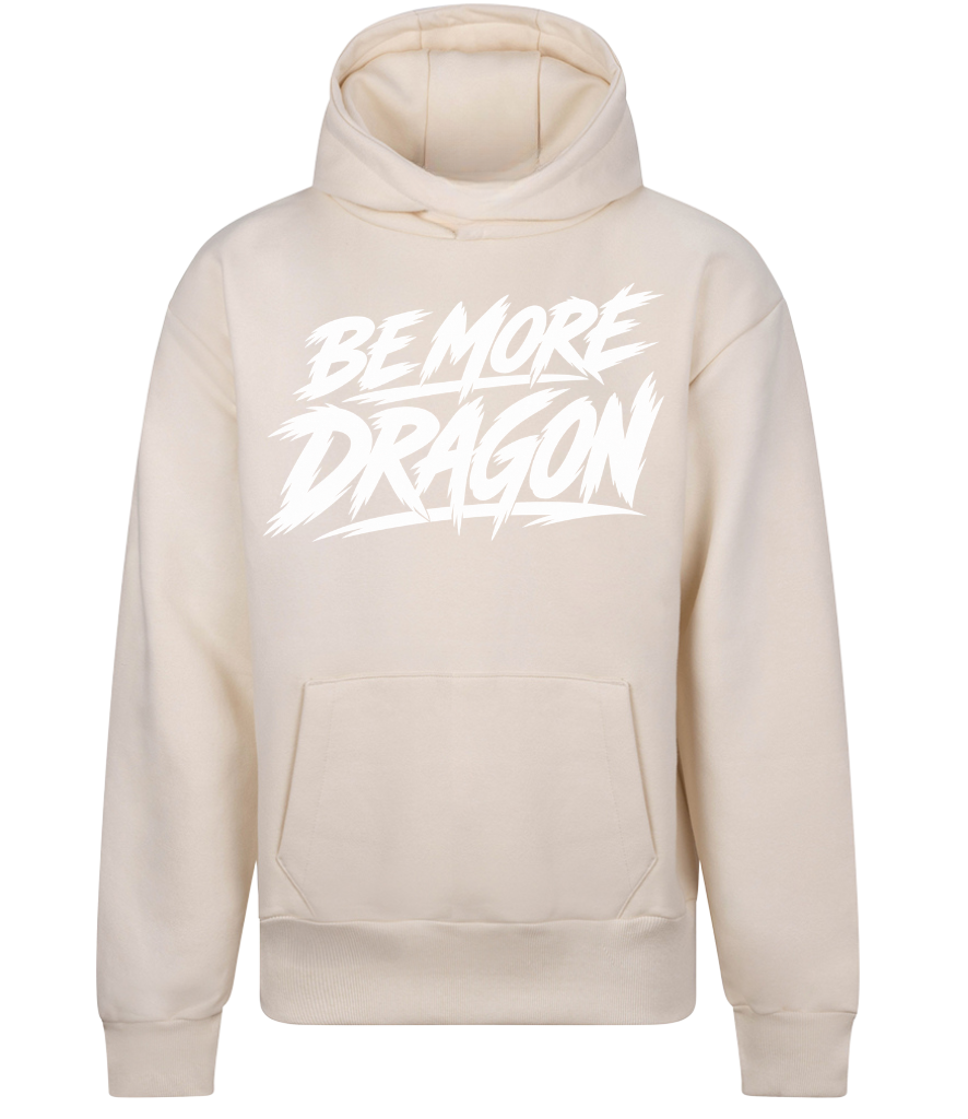Deeside Dragons Heavyweight Oversized Hoodie - Official Merchandise - XS / Vanilla Milkshake / Be More Dragon