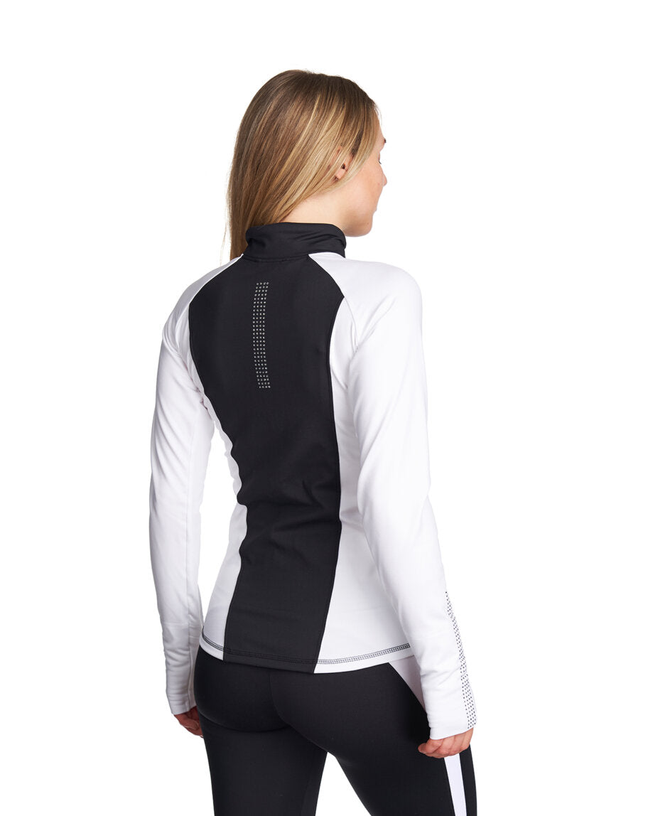 Jiv Sport Dynamic Ice Skating Jacket in Black & White