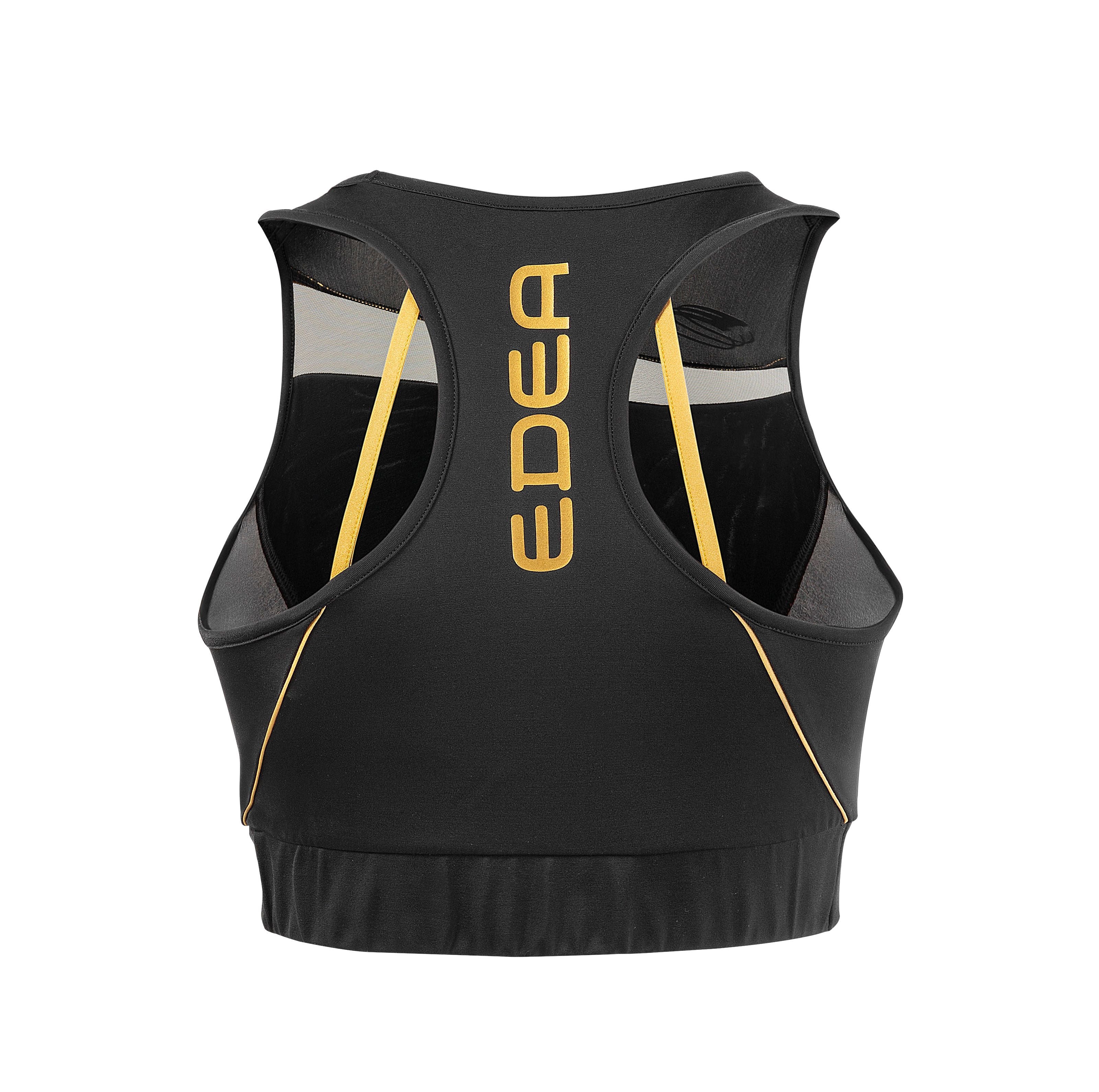 Edea Dream Gold Cropped Top Women Black XXS-L