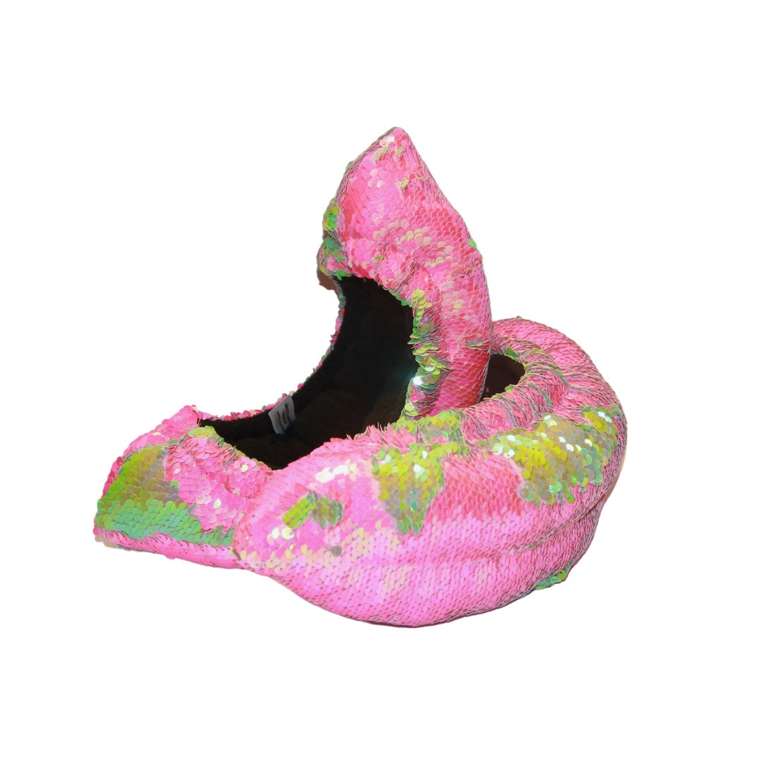 Fuzzy Soakers Flipz Sequin Blade Covers - Pink/Lime - Accessories > Skate Guards and Soakies