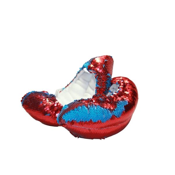 Fuzzy Soakers Flipz Sequin Blade Covers - Red/Blue - Accessories > Skate Guards and Soakies