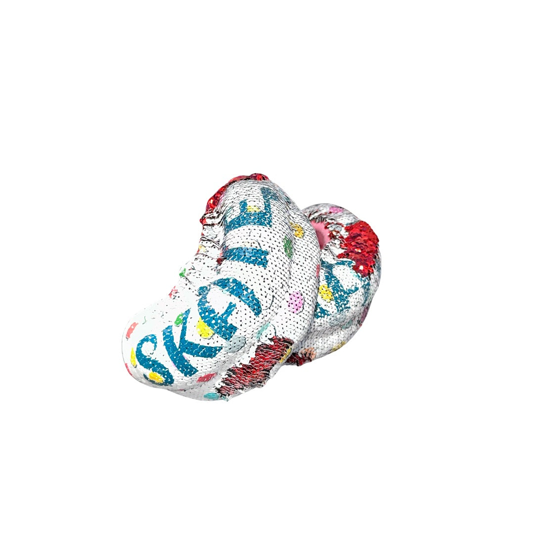 Fuzzy Soakers Flipz Sequin Blade Covers - Skate - Teal/Dots - Accessories > Skate Guards and Soakies