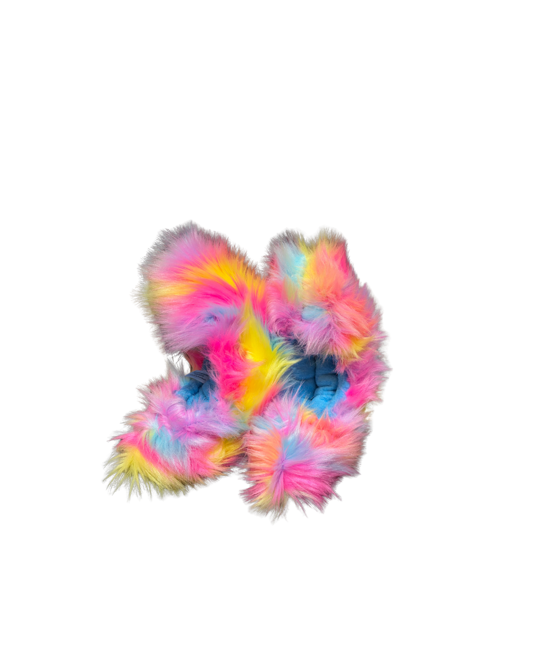 Fuzzy Soakers Fur Skate Blade Covers - Crazy Fur Neon Candy Patch - Accessories > Skate Guards and Soakies