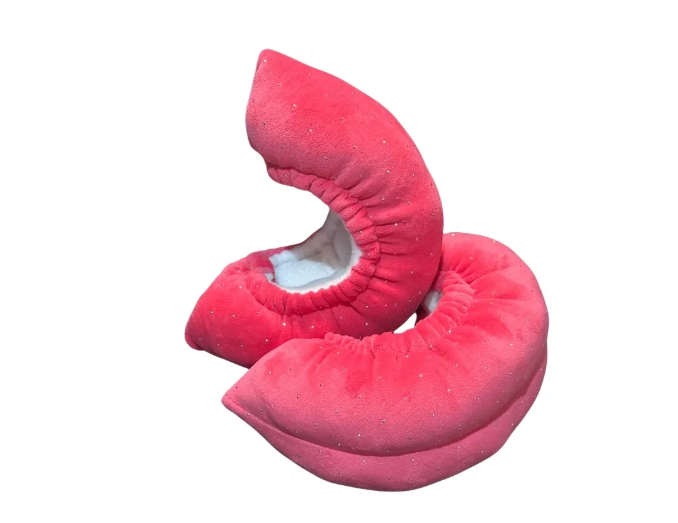 Fuzzy Soakers Fur Skate Blade Covers - Hot Pink Crystal - Accessories > Skate Guards and Soakies
