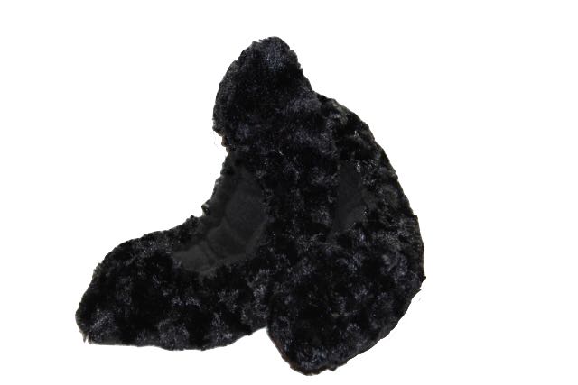 Fuzzy Soakers Fur Skate Blade Covers - Solid Black - Accessories > Skate Guards and Soakies