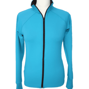 Gees Active Plain Jacket 26’’ - 32’’ Junior - 24’’ / Turquoise - Clothing > Figure Skating Jackets