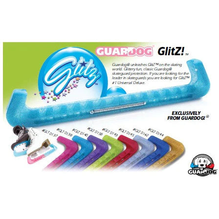 Guardog Glitz Two Piece Ice Skate Split Guards - Purple