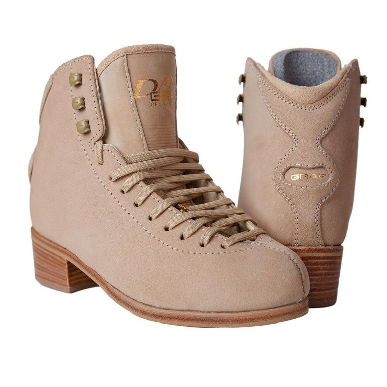 Graf Dance in Beige - Boot Only. Senior Sizes 6 - 8 - 6 / Regular width / Beige - Figure Skating