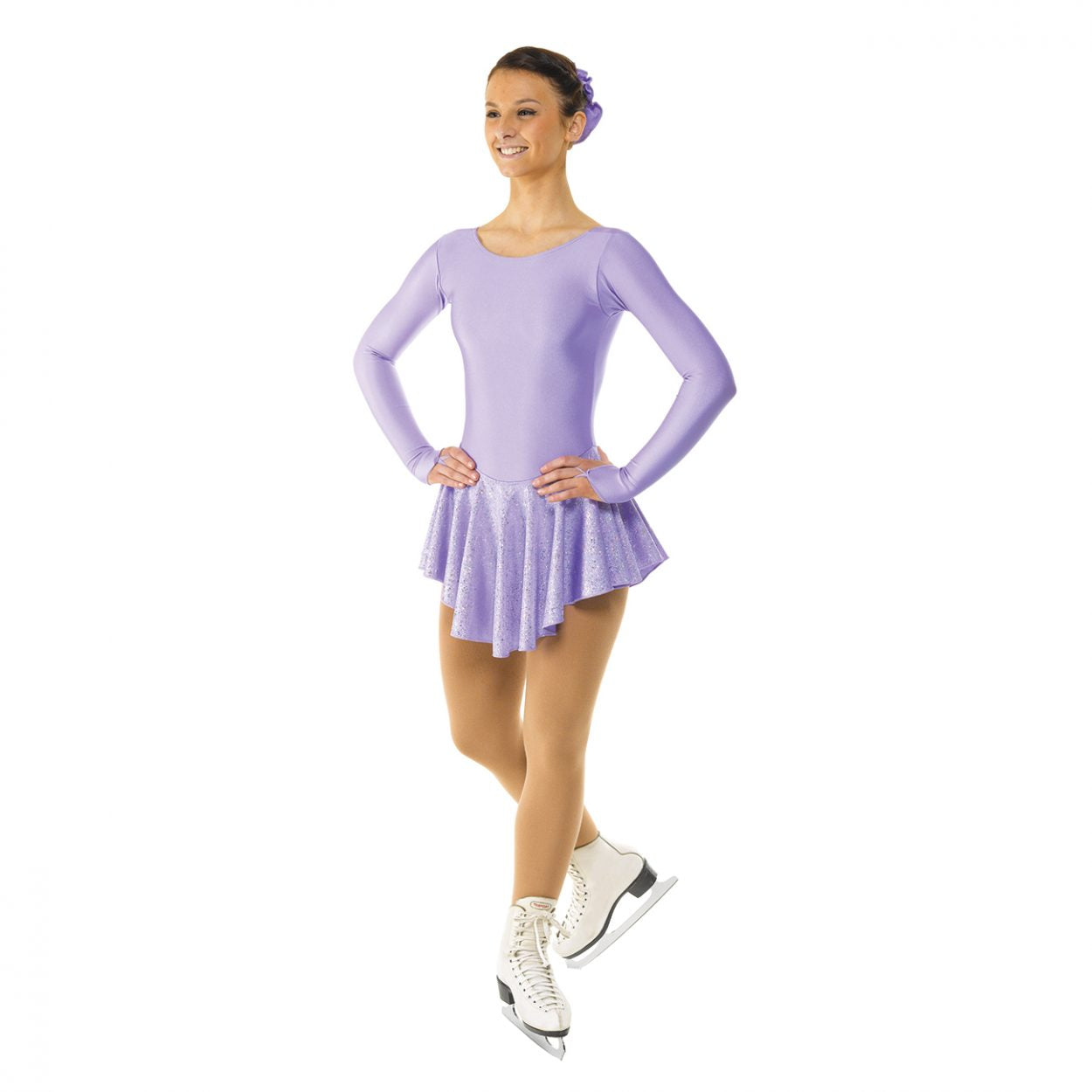 Holographic Splash Ice Skating Dress by Tappers & Pointers - Size - 4-6 yrs / Lilac - Clothing > Figure Skating Dresses